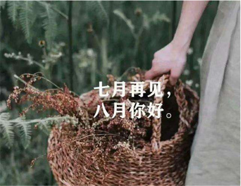 7月再見，8月你好！